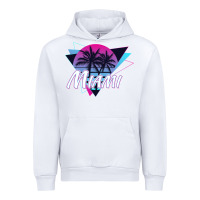White miami beach souvenir vintage 80s Urban Hoodie - linhVisuals