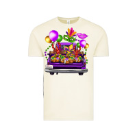 Vintage Arctic mardi gras farm truck back view Vintage Tee - FaDigitalArtStudio