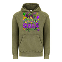 Vintage Olive mardi gras squad Vintage Hoodie - FaDigitalArtStudio