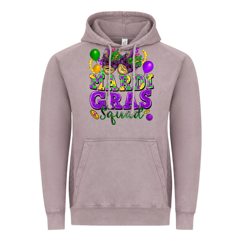 Mardi Gras Squad Vintage Hoodie by FaDigitalArtStudio | Teevron