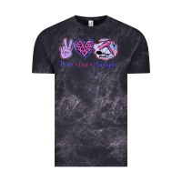 Cloud Black Peace Love Hairstylist Vintage Tee - Jasminsmagicworld