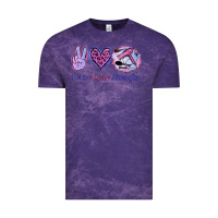 Cloud Purple Peace Love Hairstylist Vintage Tee - Jasminsmagicworld
