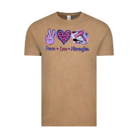 Vintage Coffee Peace Love Hairstylist Vintage Tee - Jasminsmagicworld