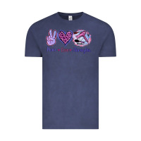 Vintage Denim Peace Love Hairstylist Vintage Tee - Jasminsmagicworld
