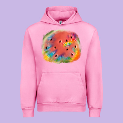 Tie Die Watermelon Urban Hoodie Designed By Jahusdesignshop