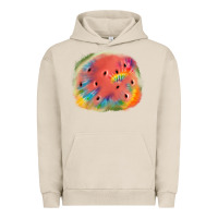 Pigment French Oak tie die watermelon Urban Hoodie - JahusDesignShop