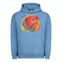 Pigment Pebble Blue tie die watermelon Urban Hoodie - JahusDesignShop