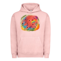 Pigment Salmon tie die watermelon Urban Hoodie - JahusDesignShop
