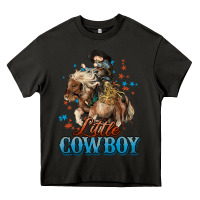 Asphalt Little Cowboy Midilli Horse kid boy Heavy Core Tee - HowdyJamesFarm