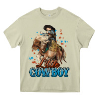 Mossy Little Cowboy Midilli Horse kid boy Heavy Core Tee - HowdyJamesFarm