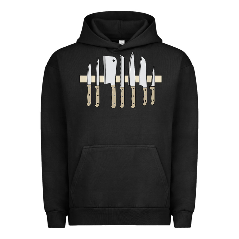 Chef Kitchen Knives On Knife Holder Strip Bar Urban Hoodie by linhVisuals | Teevron