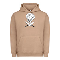 Pigment Burro chef skull and crossbones knives halloween Urban Hoodie - linhVisuals