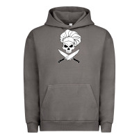 Pigment Tornado chef skull and crossbones knives halloween Urban Hoodie - linhVisuals