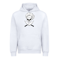 White chef skull and crossbones knives halloween Urban Hoodie - linhVisuals