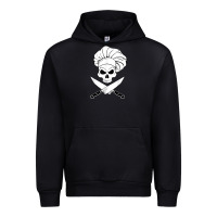 Black chef skull and crossbones knives halloween Urban Hoodie - linhVisuals