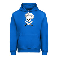 Cobalt chef skull and crossbones knives halloween Urban Hoodie - linhVisuals