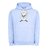Pigment Grape Ice chef skull and crossbones knives halloween Urban Hoodie - linhVisuals
