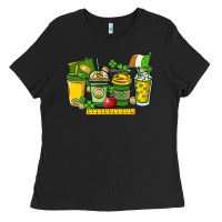 St. Patrick's Day Teacher Coffee Cups Ladies Tee | Teevron
