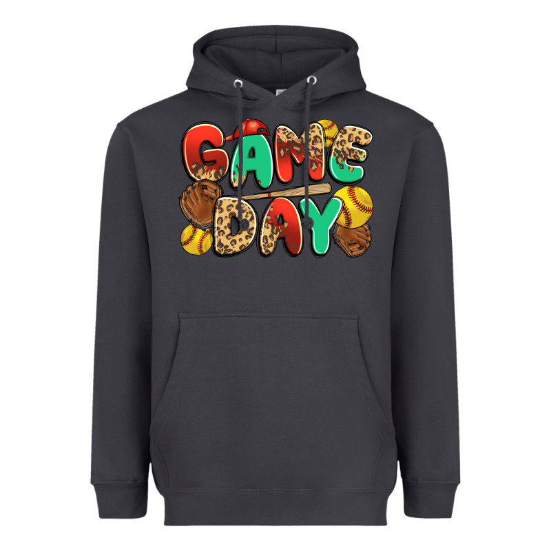 Game Day Softball Heavyweight Hoodie by JahusDesignShop | Teevron
