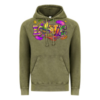Vintage Olive love mardi gras Vintage Hoodie - FaDigitalArtStudio
