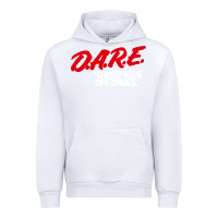 White d.a.r.e Urban Hoodie - linhVisuals