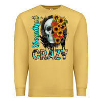 Antique Gold beautiful crazy skull Premium Sweatshirt - JahusDesignShop