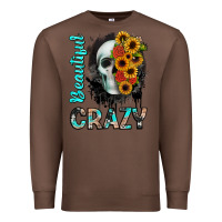 Chestnut beautiful crazy skull Premium Sweatshirt - JahusDesignShop