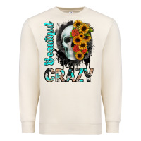 Sandshell beautiful crazy skull Premium Sweatshirt - JahusDesignShop