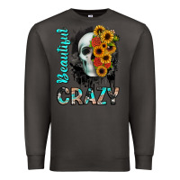 Smoke beautiful crazy skull Premium Sweatshirt - JahusDesignShop