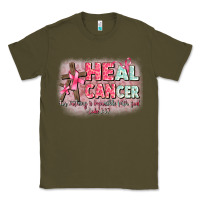 Army Green heal cancer luke 1 37 Classic Tee - CowGirlArtShop
