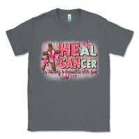 Charcoal Heather heal cancer luke 1 37 Classic Tee - CowGirlArtShop