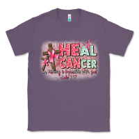 Lavender heal cancer luke 1 37 Classic Tee - CowGirlArtShop