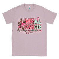 Lilac heal cancer luke 1 37 Classic Tee - CowGirlArtShop