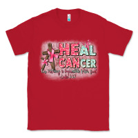 Red heal cancer luke 1 37 Classic Tee - CowGirlArtShop