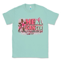 Seafoam heal cancer luke 1 37 Classic Tee - CowGirlArtShop