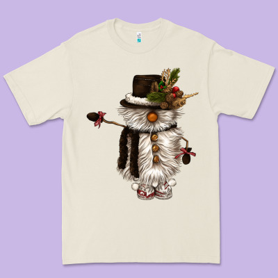 Snowman Gnome Premium Tee Designed By Cowgirlartshop