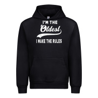 Black im the oldest i make the rules siblings family Urban Hoodie - linhVisuals
