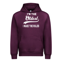 Mauve Wine im the oldest i make the rules siblings family Urban Hoodie - linhVisuals