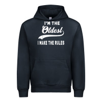 Navy im the oldest i make the rules siblings family Urban Hoodie - linhVisuals