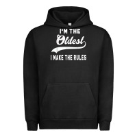 Pigment Black im the oldest i make the rules siblings family Urban Hoodie - linhVisuals