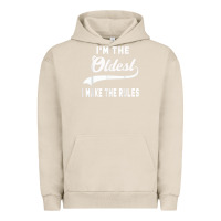 Pigment French Oak im the oldest i make the rules siblings family Urban Hoodie - linhVisuals