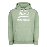 Pigment Oil Green im the oldest i make the rules siblings family Urban Hoodie - linhVisuals