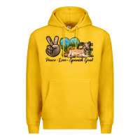 Lemon Peace Love Spanish Goat Premium Hoodie - LillyAllenDesigns