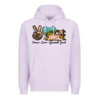 Lilac Peace Love Spanish Goat Premium Hoodie - LillyAllenDesigns