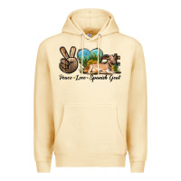 Pina Colada Peace Love Spanish Goat Premium Hoodie - LillyAllenDesigns