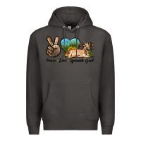 Smoke Peace Love Spanish Goat Premium Hoodie - LillyAllenDesigns