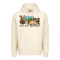 Tofu Peace Love Spanish Goat Premium Hoodie - LillyAllenDesigns