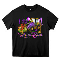 Black I dig Mardi Gras Heavy Core Tee - HowdyJamesFarm