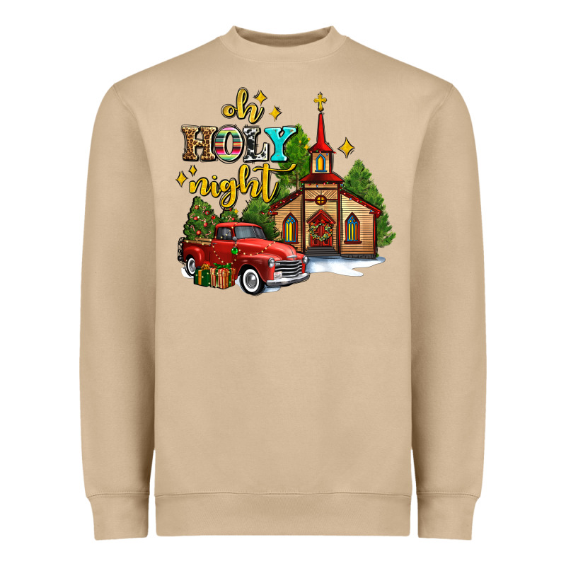 The Church  Holy Night Western Truck Heavyweight Sweatshirt by AdoDesignShop | Teevron