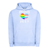 Pigment Grape Ice proud ally lgbt rainbow heart gay pride month Urban Hoodie - linhVisuals